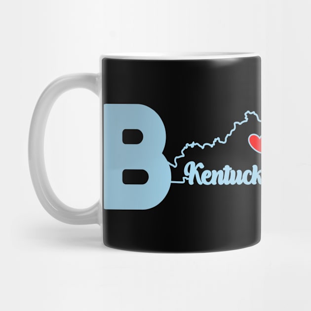 Kentucky Born with State Outline of Kentucky in the word Born by tropicalteesshop